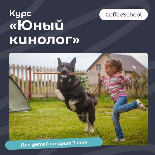 Новый набор на курс "Юный кинолог" - КофеШкола – курсы по программированию, дизайну и маркетингу для детей и взрослых в Пскове